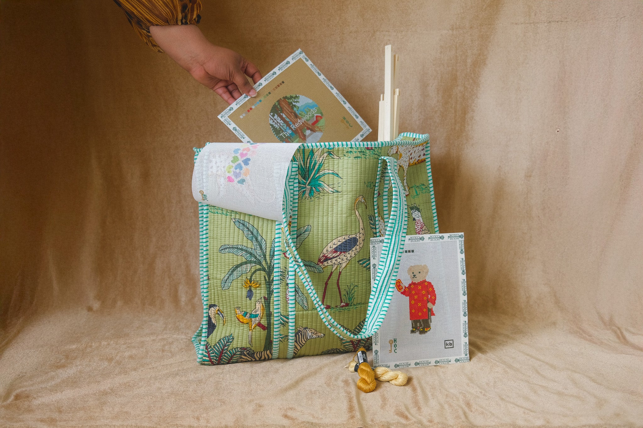Quilted Tote Set