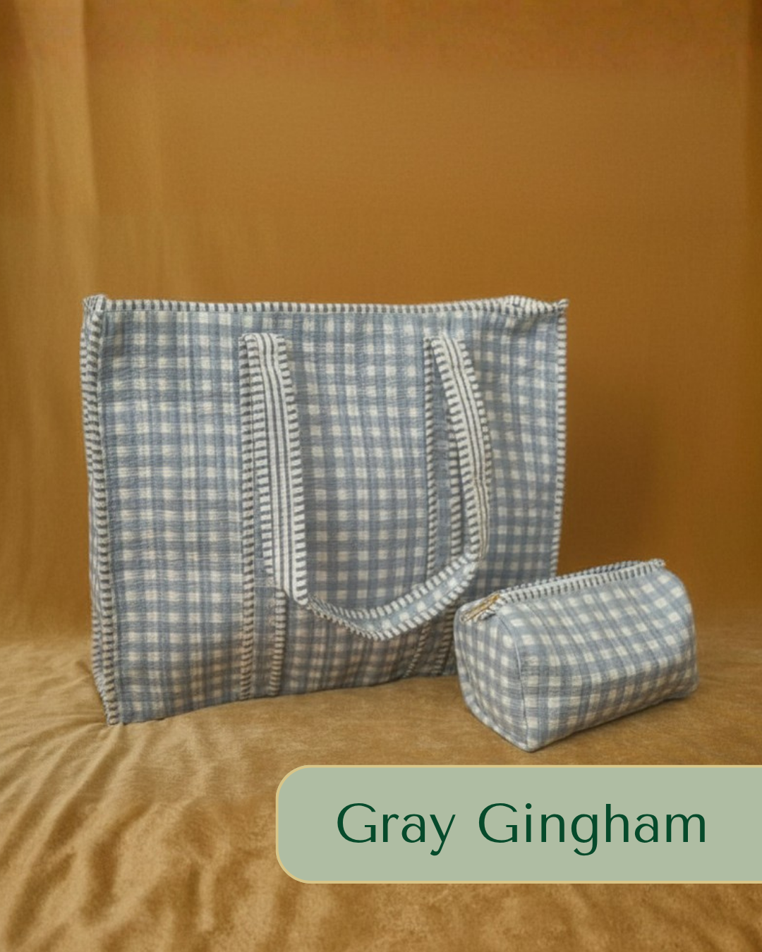 Quilted Tote Set