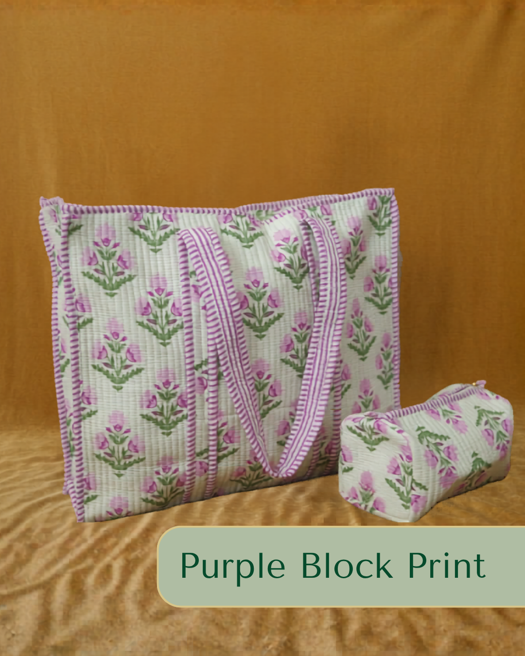 Quilted Tote Set